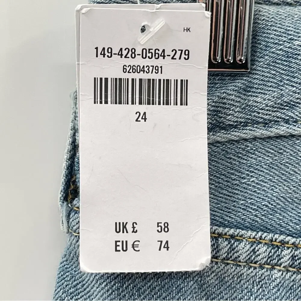 NWT Abercrombie & Fitch The Boyfriend Short Denim Shorts Size 24 - Picture 5 of 13